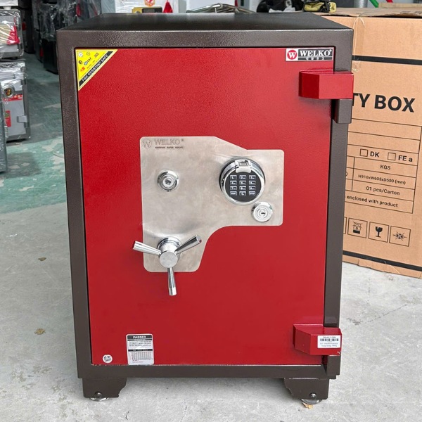 Két sắt xuất khẩu mỹ welko US883VT khóa vân tay cánh đỏ