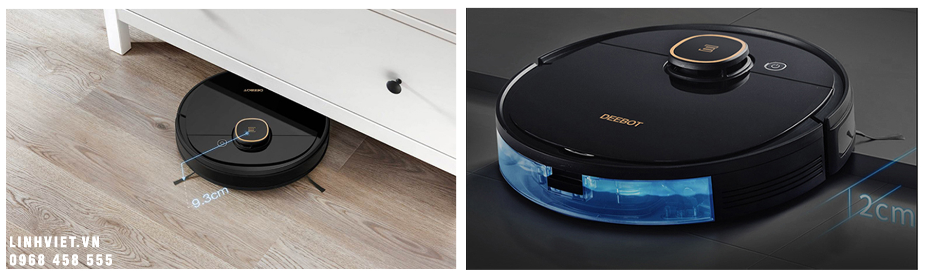 Robot hút bụi lau nhà Ecovacs Deebot Ozmo 920 33 13