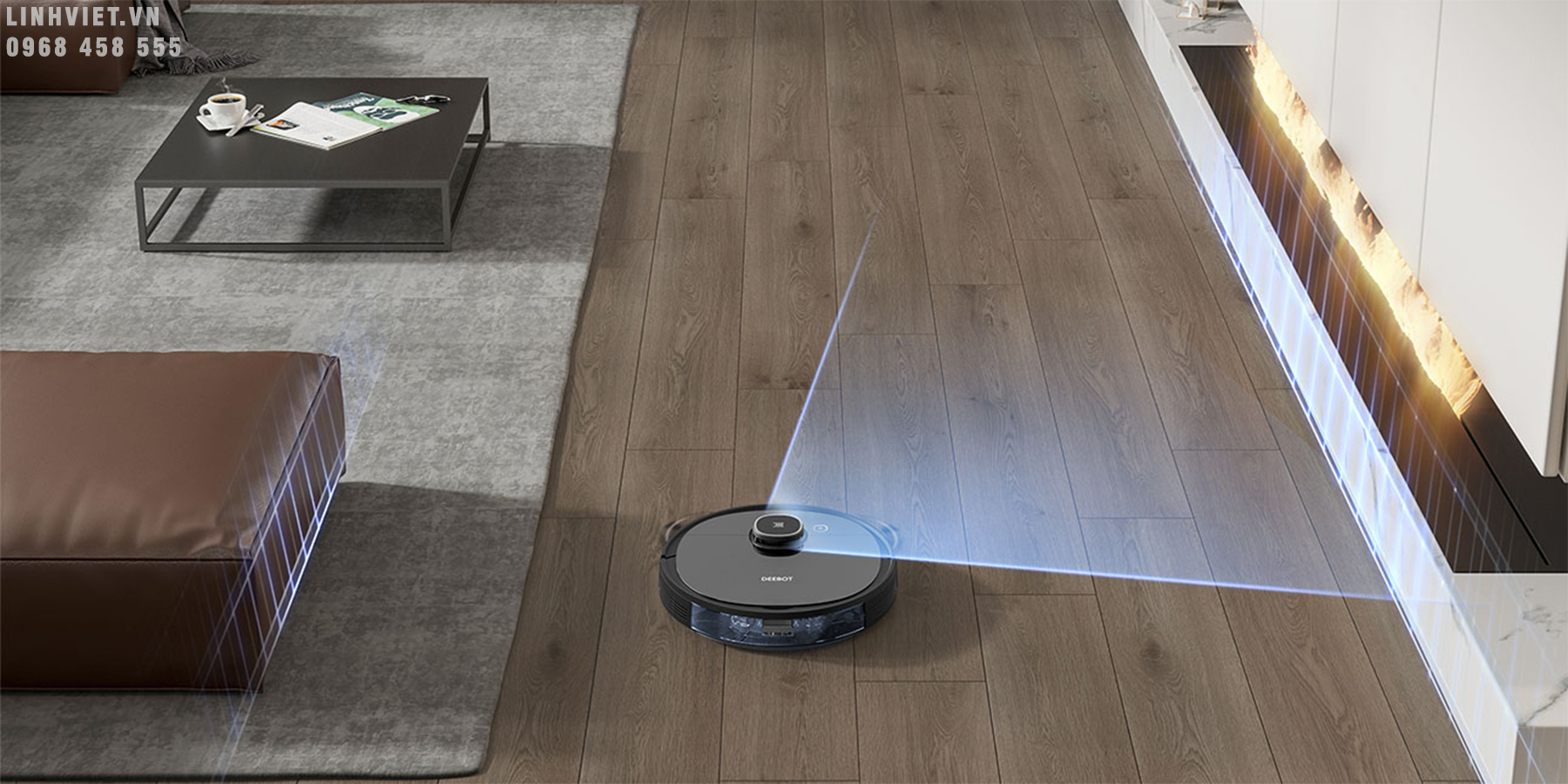 Robot hút bụi lau nhà Ecovacs Deebot Ozmo 920 27 6 fba3f0cc b712 4ec8 a939 477ea79646a5