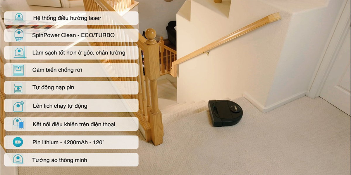 Robot hút bụi Neato Botvac D6 Connected 30 7