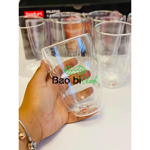 Ship toàn quốc) Ly Cafe Bodum 450ml lớp cao cấp, RẺ