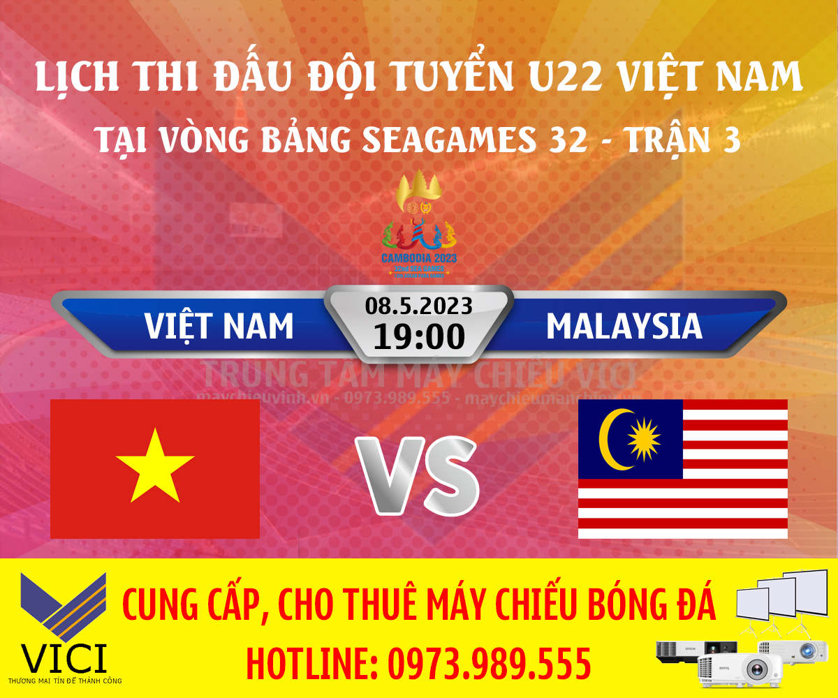 U22 Việt Nam đối đầu Malaysia tại Sea Games 32