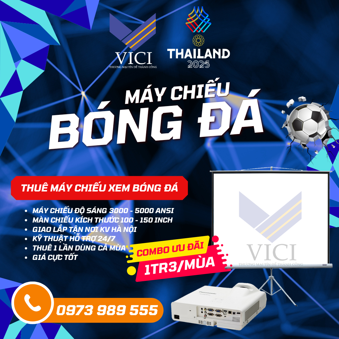 Dịch Vụ Thuê Máy Chiếu Hà Nội – Máy + Màn Chiếu | Giao Nhanh, Giá Tốt