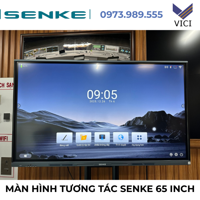 Màn Hình Tương Tác 65 Inch Senke 65GBH1 – Chuẩn Mực Mới Cho Phòng Họp Doanh Nghiệp
