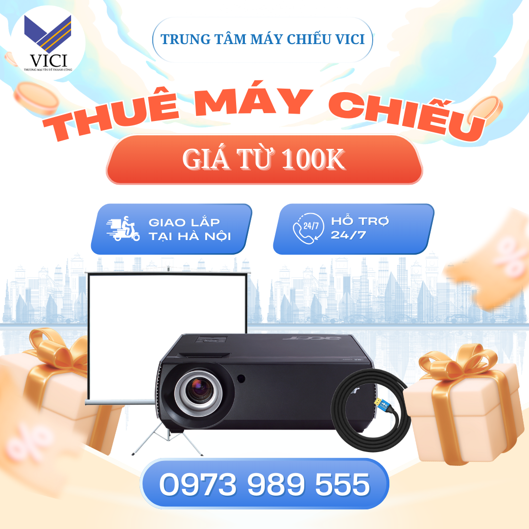 Dịch vụ cho thuê máy chiếu sự kiện, tiệc tất niên cuối năm