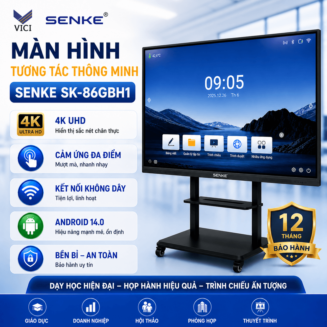 HƯỚNG DẪN SỬ DỤNG MÀN HÌNH TƯƠNG TÁC SENKE SK-SERIES: MỌI THỨ BẠN CẦN BIẾT ĐỂ KHAI THÁC TỐI ĐA