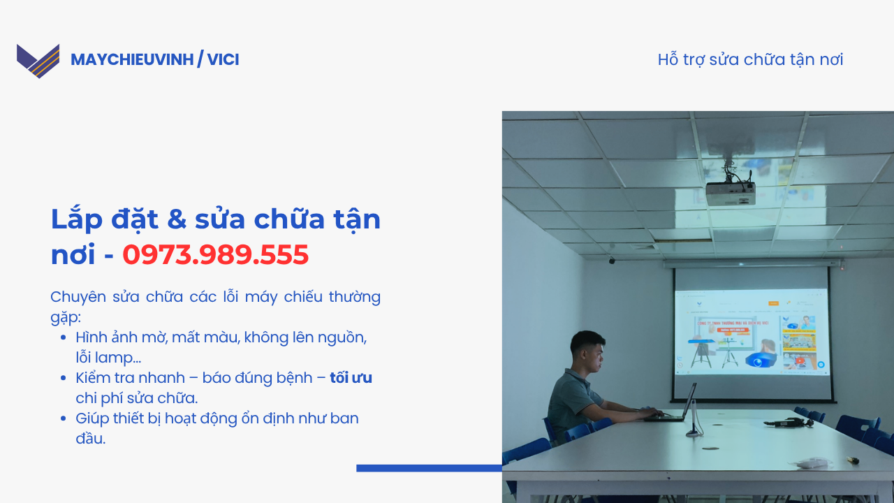 dịch vụ sửa chữa máy chiếu chuyên nghiệp tại HN
