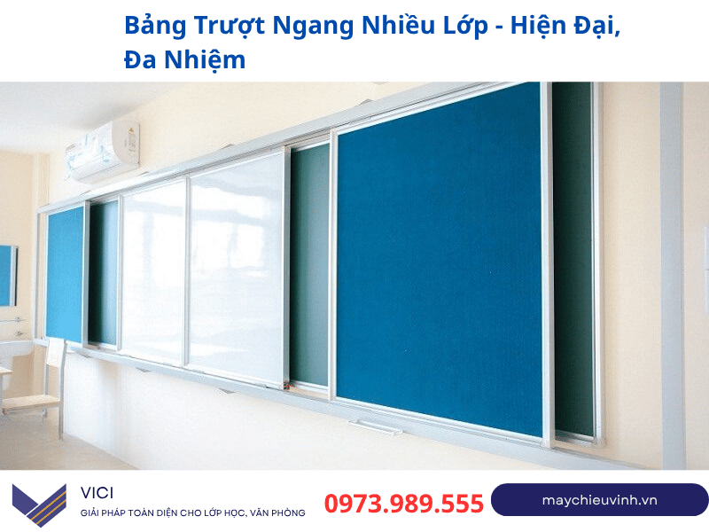Bảng trượt ngang dành cho phòng lớn