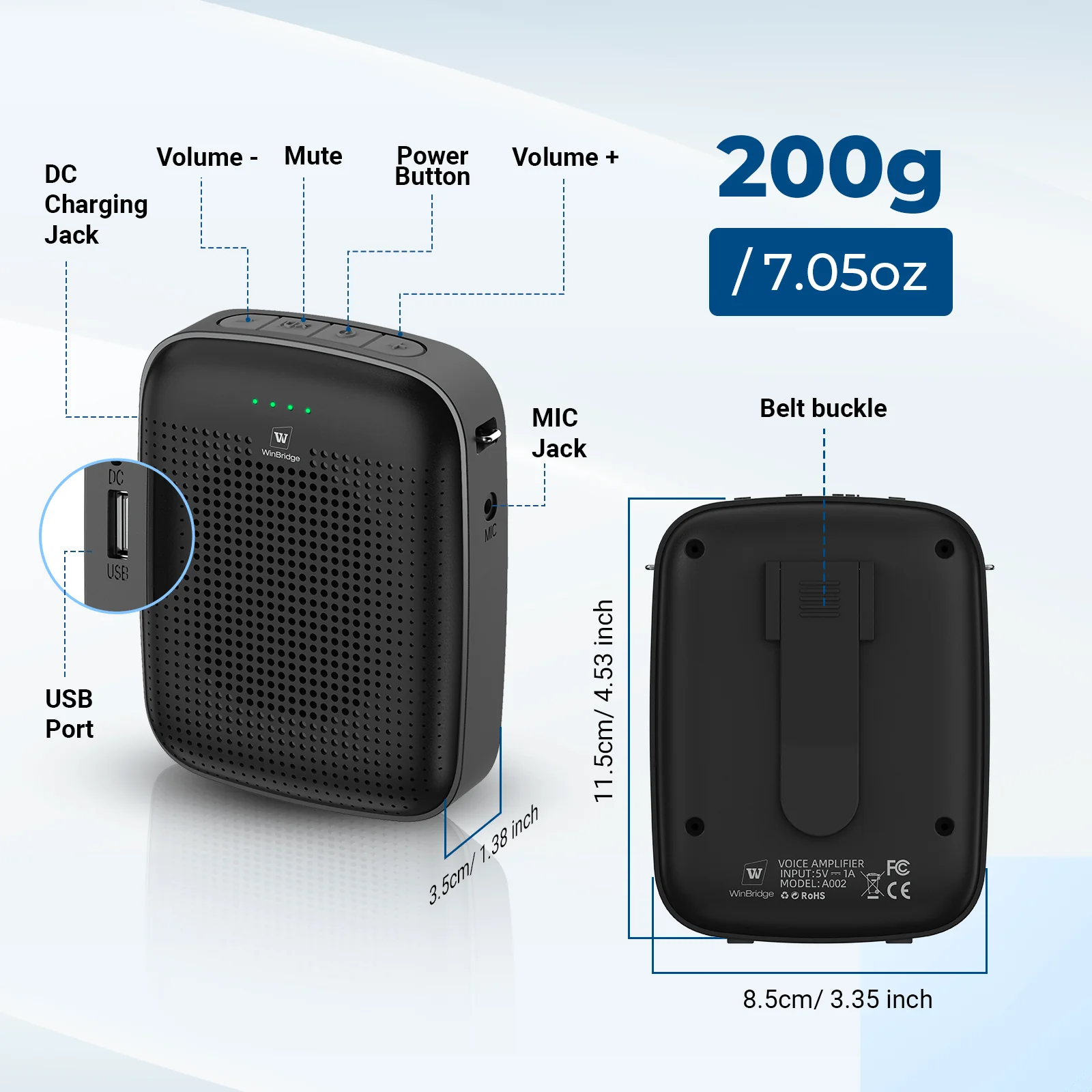 Thiết kế của máy trợ giảng winbridge a002