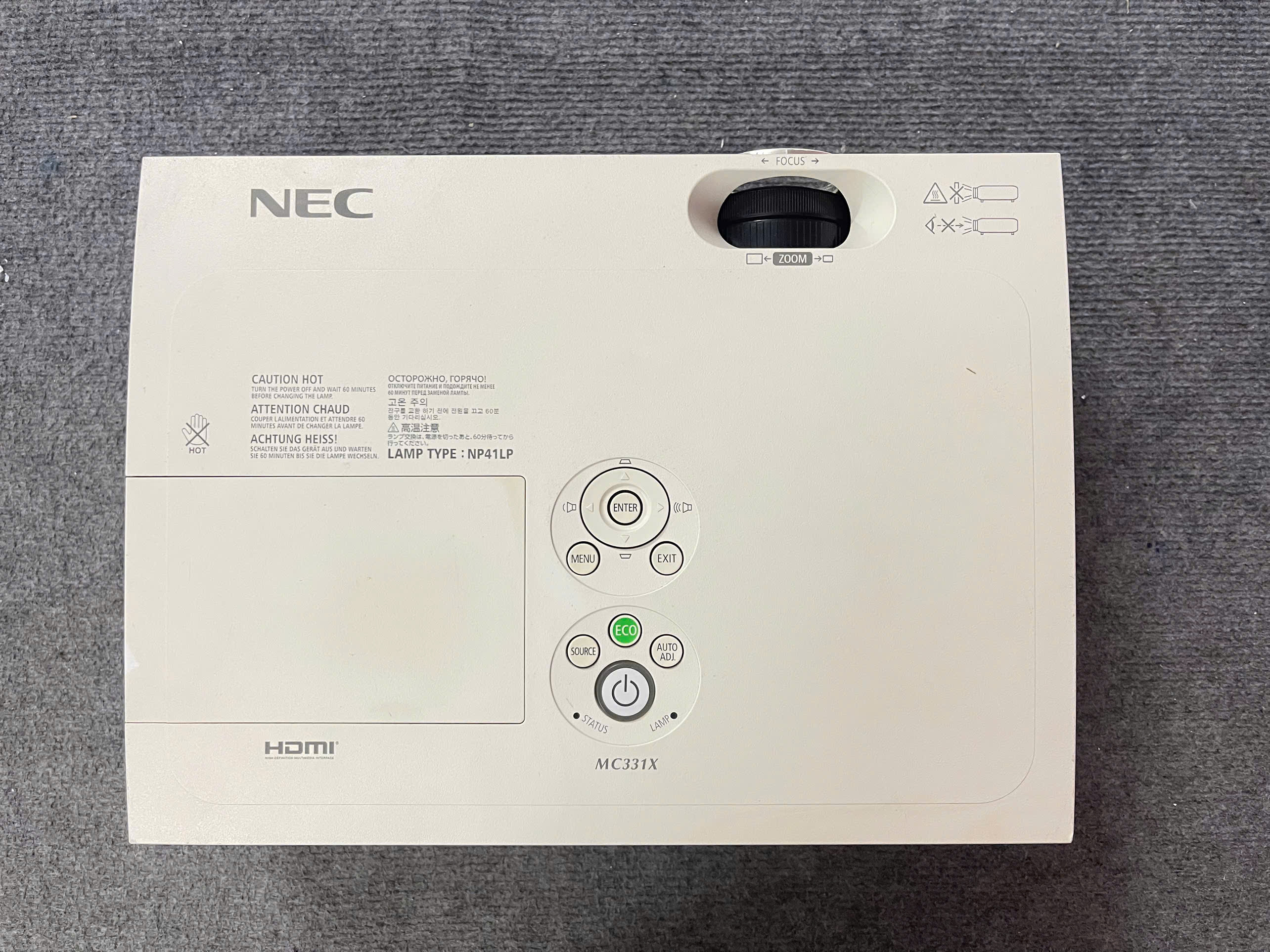 Máy chiếu cũ NEC NP-MC331XG