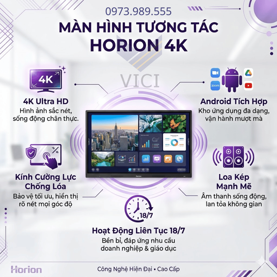Màn hình tương tác 86 inch Horion