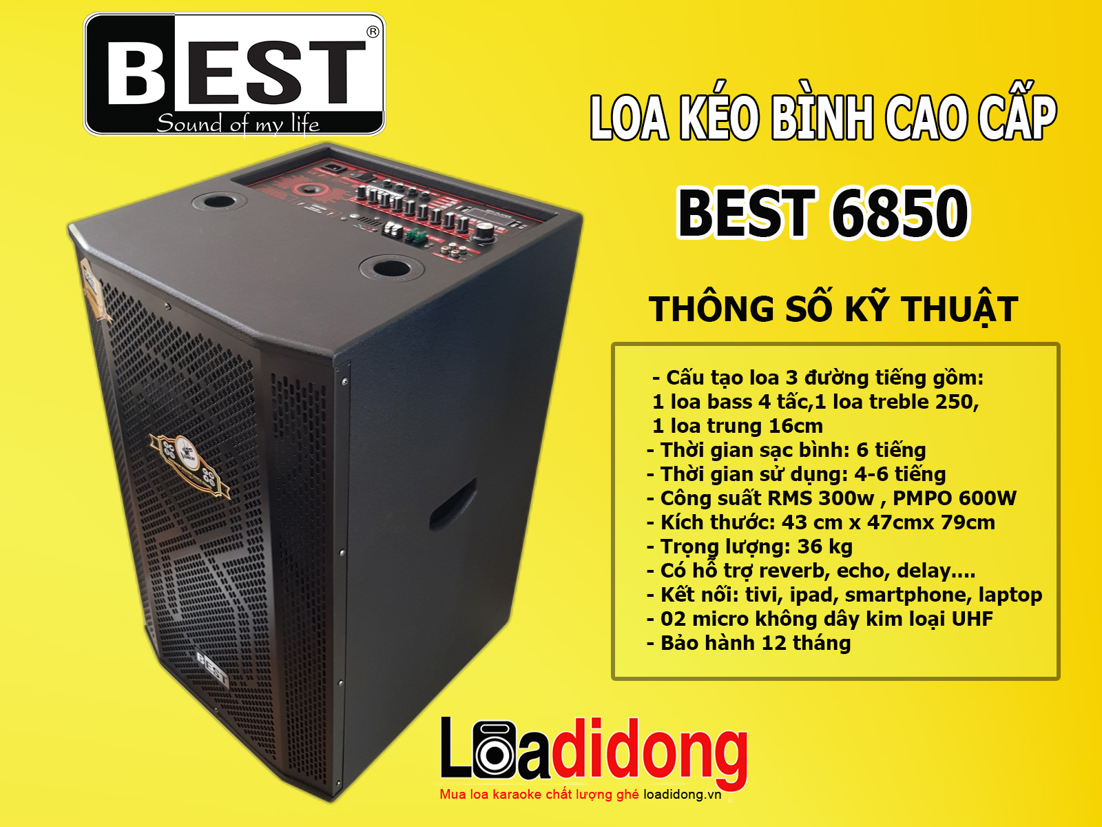 TOP 5 LOA KÉO BASS 4 TẤC HAY NHẤT 2023