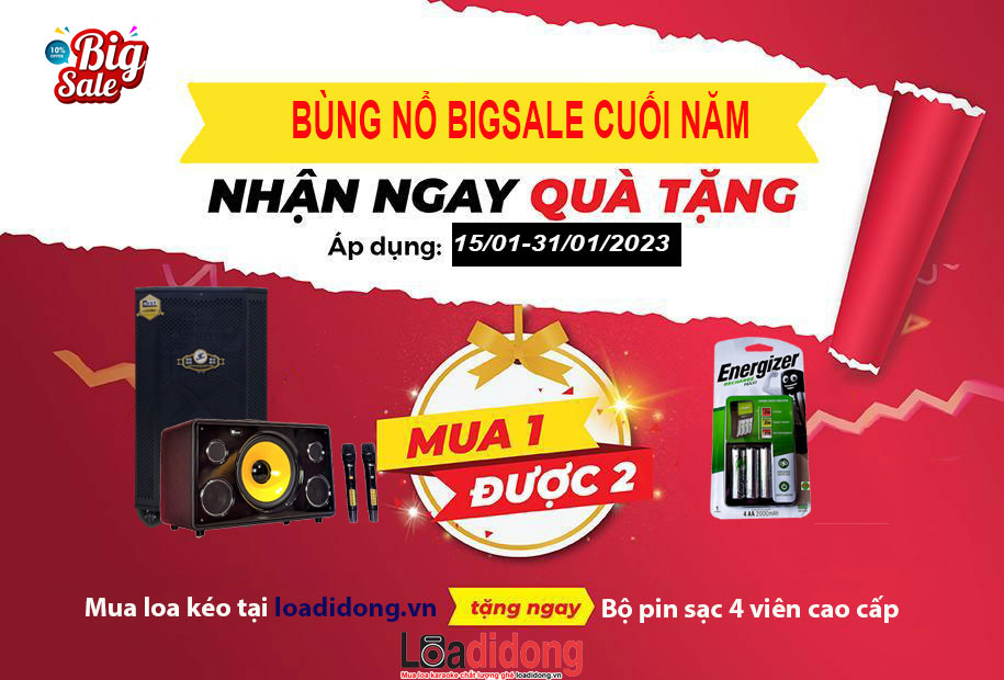 [MUA 2 TẶNG 1] Loa kéo, Loa karaoke di động | BIGSALE SẬP SÀN ĐÓN TẾT