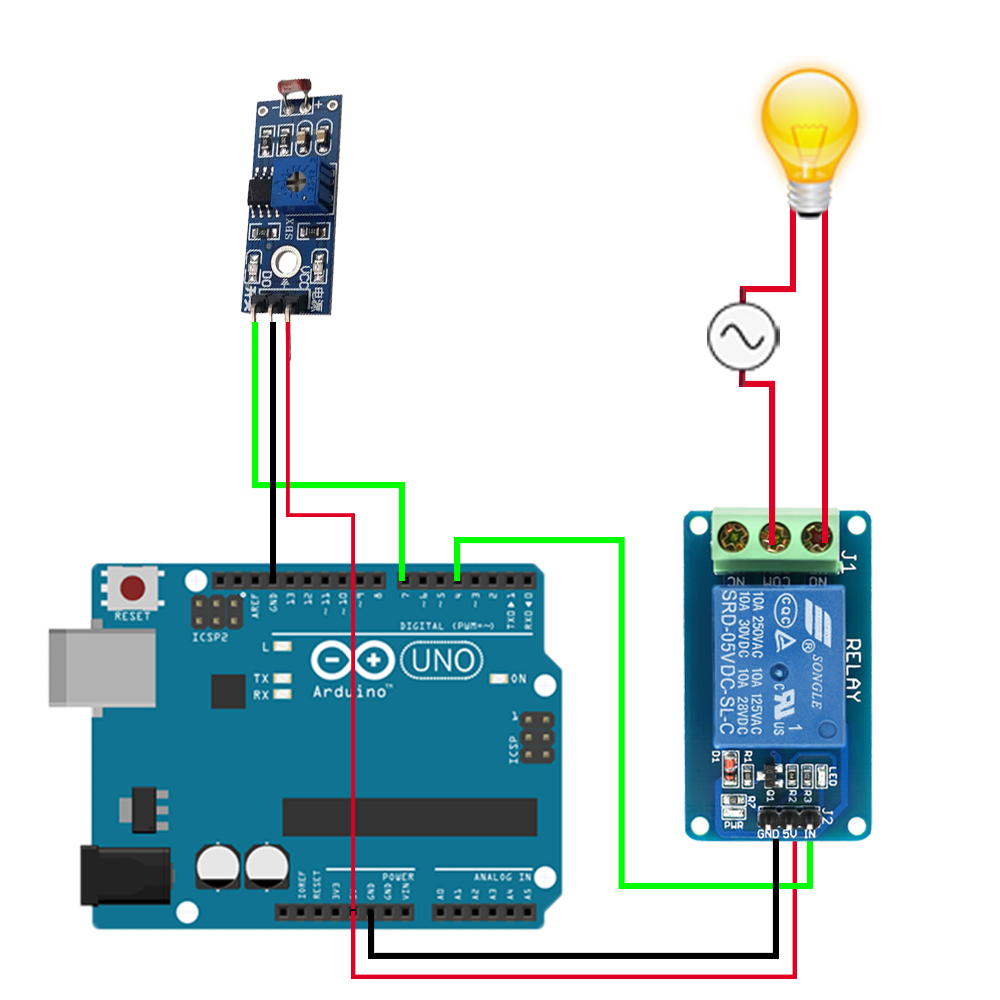 arduino relay light