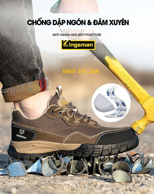 GIẦY BẢO HỘ KINGSMAN TROPICAL MÀU NÂU - ĐEN