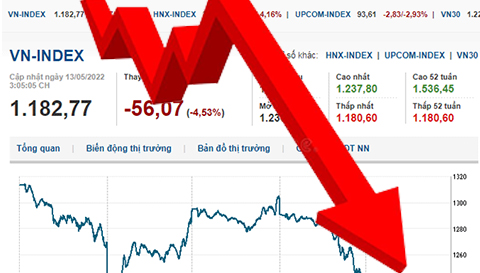 Thị trường chứng khoán Việt Nam tiến vào vùng BEAR MARKET - Thị trường GIÁ XUỐNG (14/05/2022)