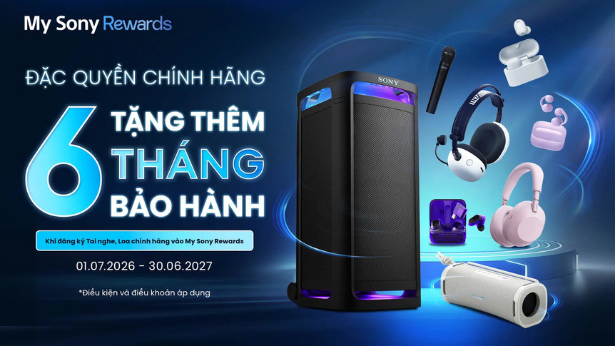 Mở Rộng Bảo Hành Các Sản Phẩm Tai Nghe, Loa Dành Cho Khách Hàng My Sony