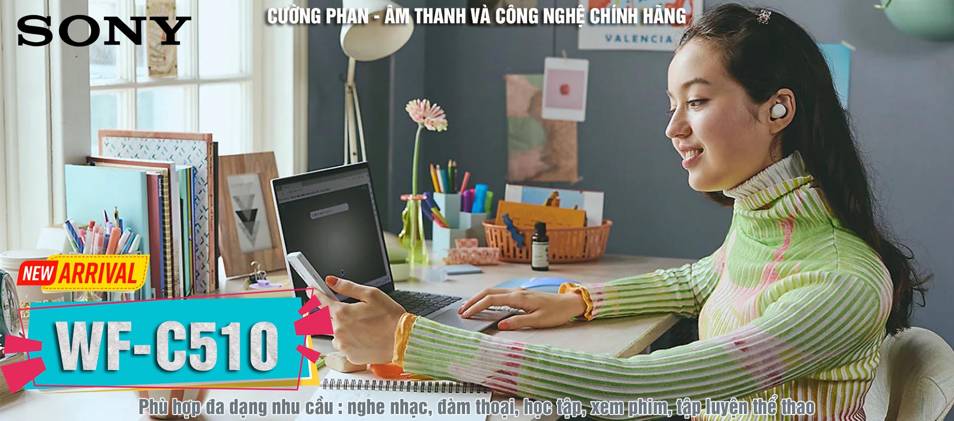 Sony WF-C510 Tai Nghe TWS bluetooth 5.3