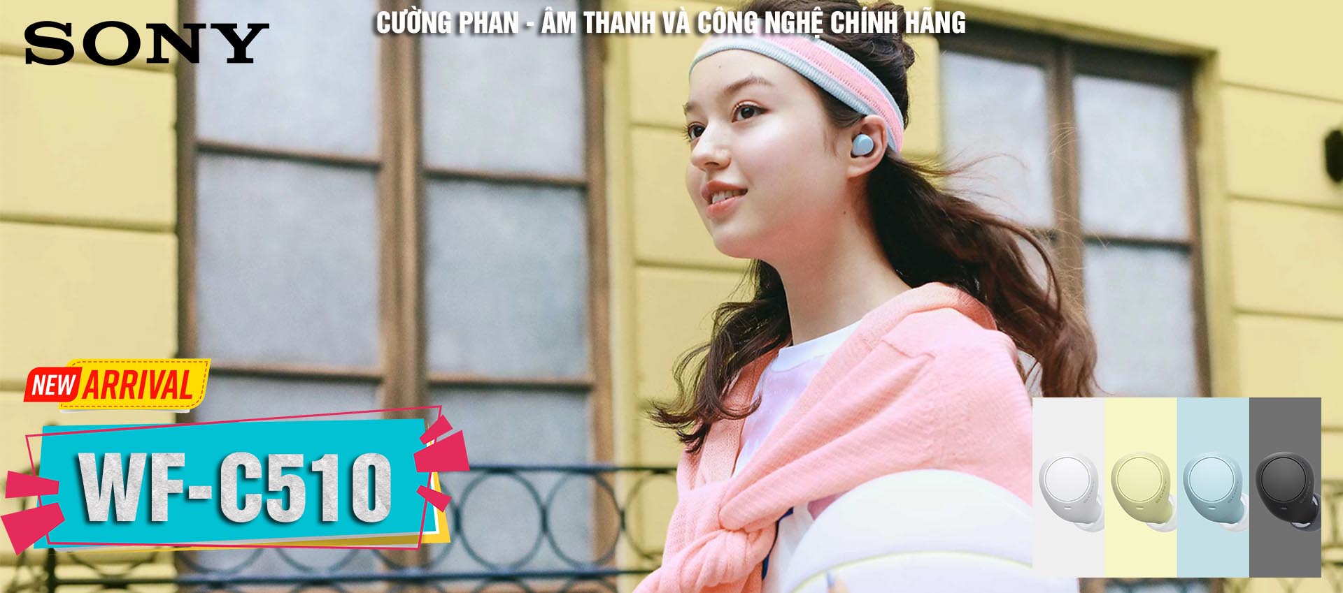 Sony WF-C510 Tai Nghe TWS chống nước ipx4