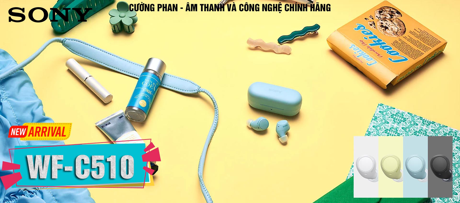 Sony WF-C510 Tai Nghe TWS DSEE Pin 22 giờ