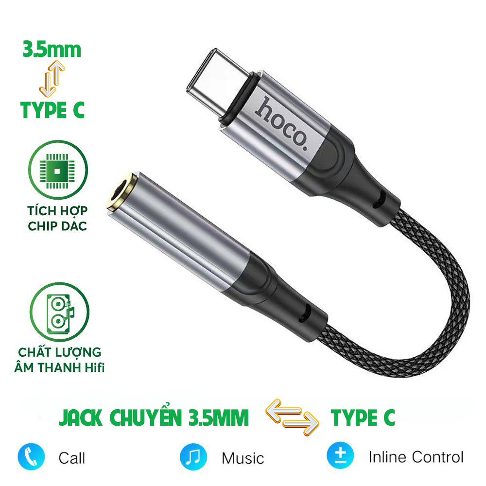 Jack Chuyển 3.5mm qua Type C