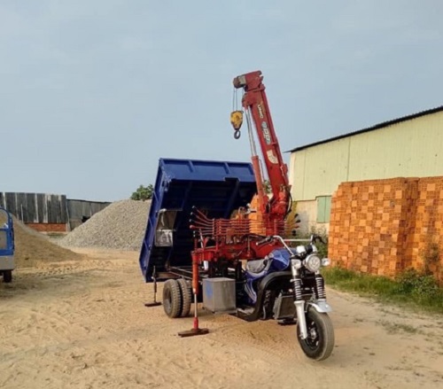 Cấu tạo xe ba gác có cẩu
