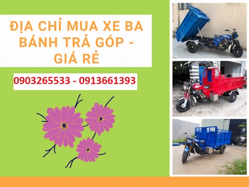 Mua xe ba bánh rả góp tại các địa chỉ uy tín