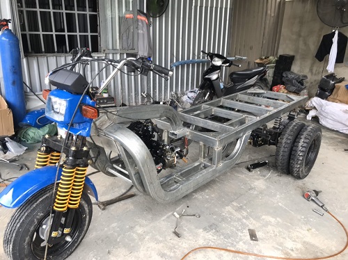 Các phụ tùng này thì cần đến các đơn vị lắp ráp xe ba bánh thay thế