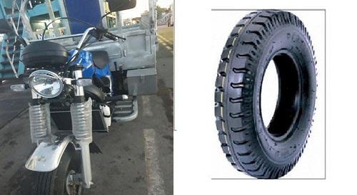 Thay lốp xe ba gác