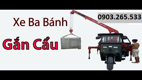 Ưu điểm xe ba bánh gắn cẩu