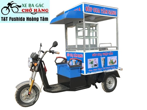 Xe ba gác điện mini bán hàng lưu động