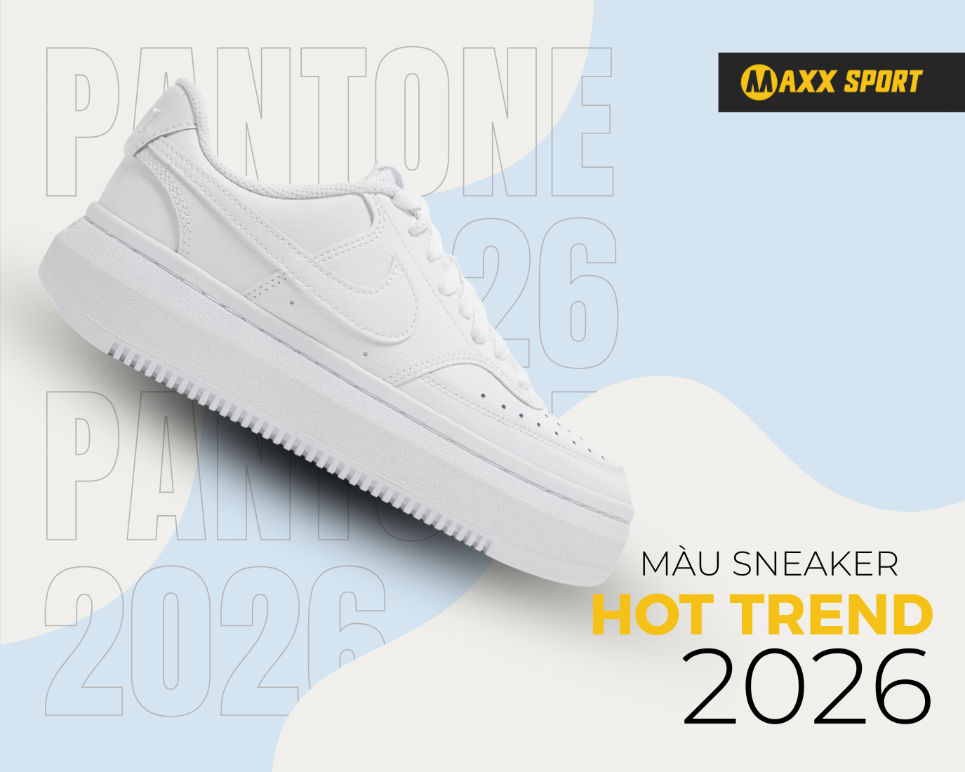 MAXXSPORT GỢI Ý CHỌN GIÀY THỂ THAO CHUẨN PANTONE 2026