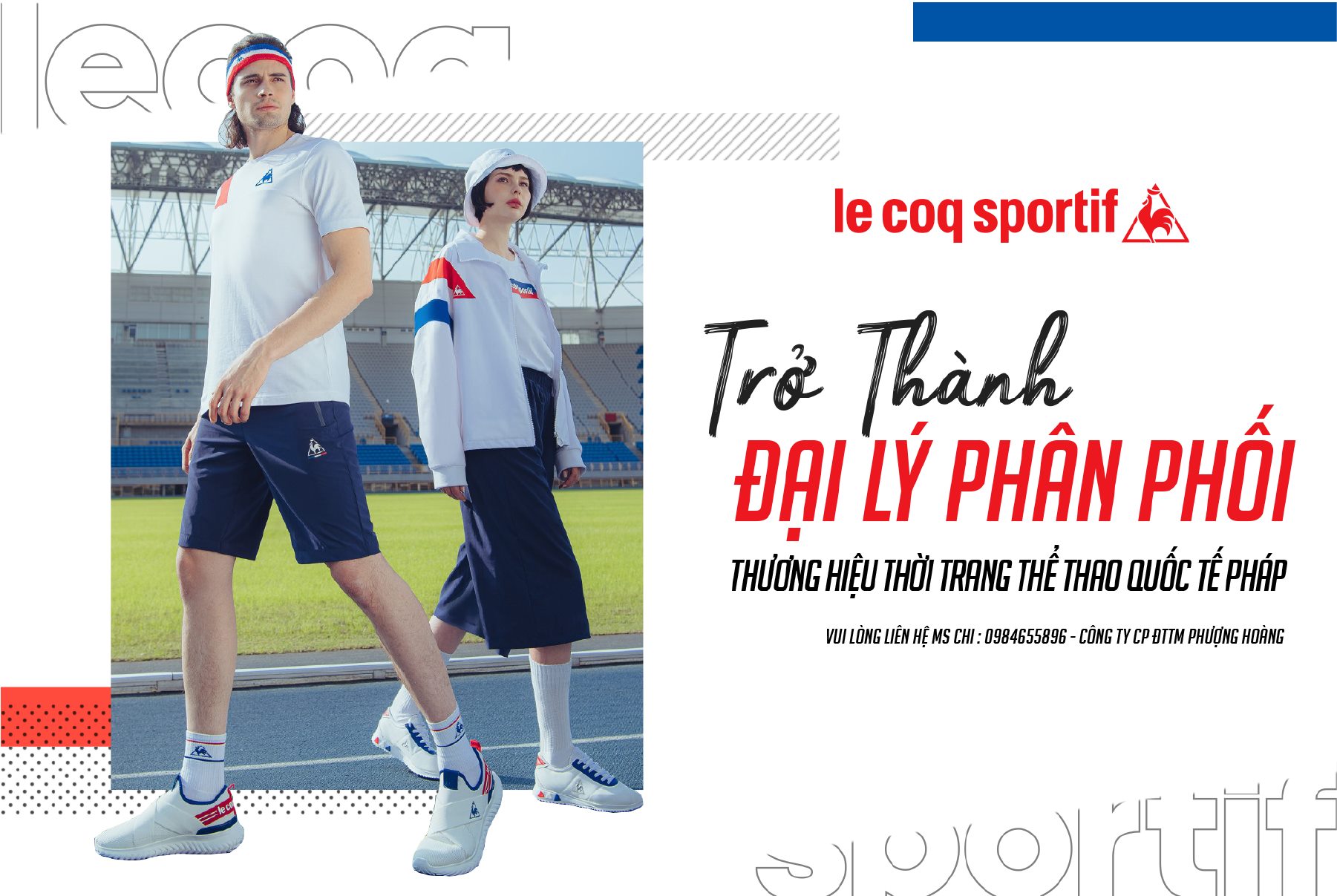 TÌM ĐẠI LÝ PHÂN PHỐI THƯƠNG HIỆU THỜI TRANG PHÁP LE COQ SPORTIF