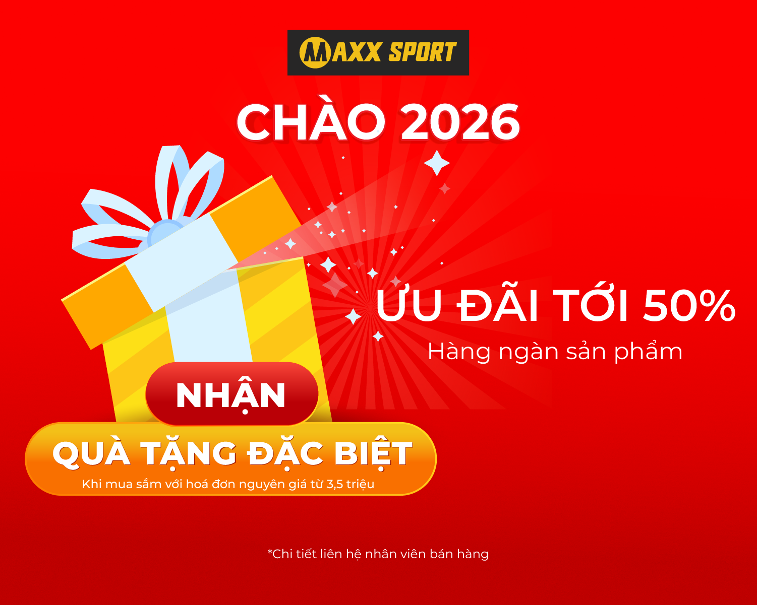 NĂM MỚI ĐÓN DEAL MỚI TẠI MAXXSPORT
