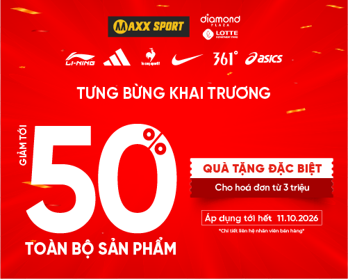 TƯNG BỪNG KHAI TRƯƠNG MAXXSPORT DIAMOND PLAZA