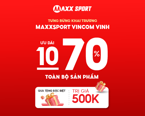 TƯNG BỪNG KHAI TRƯƠNG MAXXSPORT VINCOM VINH