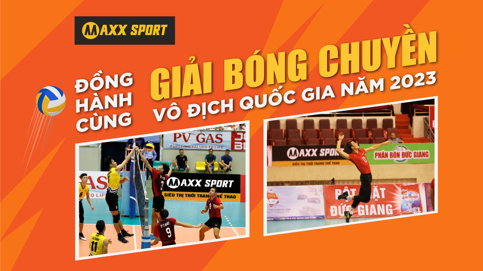 MAXXSPORT ĐỒNG HÀNH CÙNG GIẢI BÓNG CHUYỀN VÔ ĐỊCH QUỐC GIA 2023