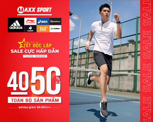 TẾT ĐỘC LẬP – SALE CỰC HẤP DẪN – 40-50%++ TẤT CẢ SẢN PHẨM (adidas 30-50%++)