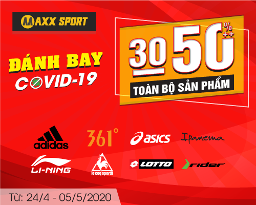 ĐÁNH BAY COVID19 - MAXXSPORT GIẢM SỐC 30-50%++ TẤT CẢ SẢN PHẨM