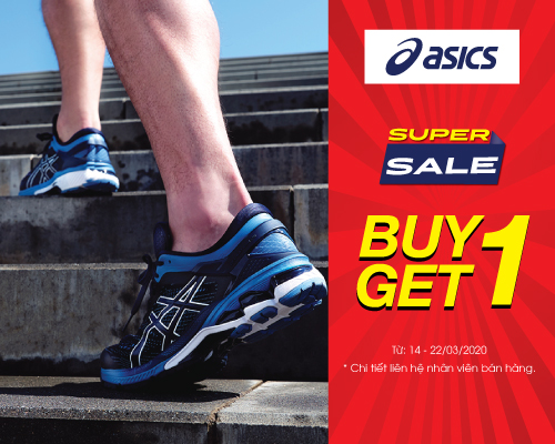 ASICS SUPER SALE - MUA 1 TẶNG 1