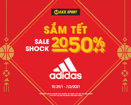 SẮM ADIDAS ĐÓN TẾT – SALE ĐẾN 50% CÁC SẢN PHẨM ADIDAS