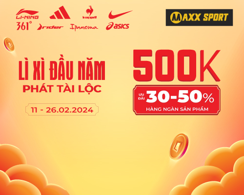 SHOPPING HỨNG KHỞI - LÌ XÌ NĂM MỚI TỪ MAXXSPORT