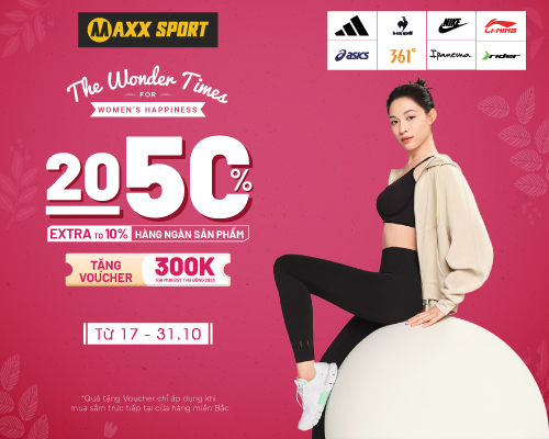 THE WONDER TIMES - QUÀ TẶNG NGỌT NGÀO DÀNH CHO TÍN ĐỒ YÊU THỂ THAO TẠI MAXXSPORT