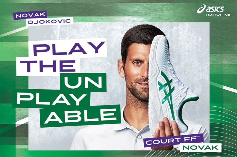 ASICS ra mắt đôi giày của nhà vô địch Wimbledon - COURT FF Novak