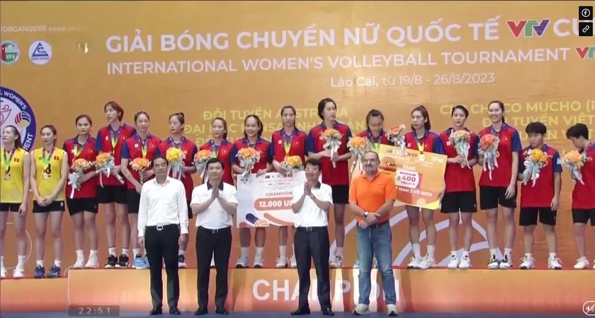 TUYỂN BÓNG CHUYỀN NỮ VIỆT NAM 1 XUẤT SẮC LÊN NGÔI VÔ ĐỊCH VTV CUP 2023