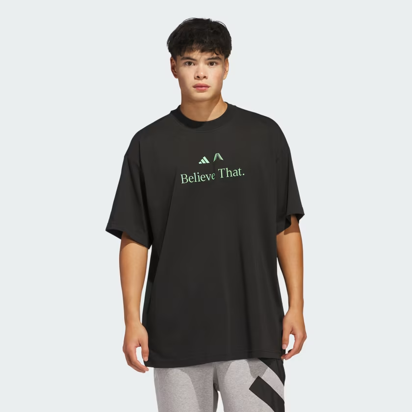 Áo T-shirt bóng rổ adidas Anthony Edwards Believe That Nam - JW4291
