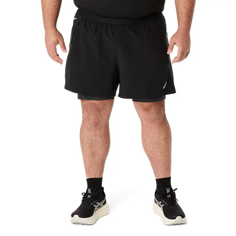 Quần short chạy bộ ASICS ROAD 2N1 5IN SHORT Nam - 2011D245.001