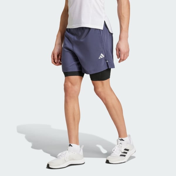 Quần short tập luyện adidas Gym 2 trong 1 Nam - IZ4797