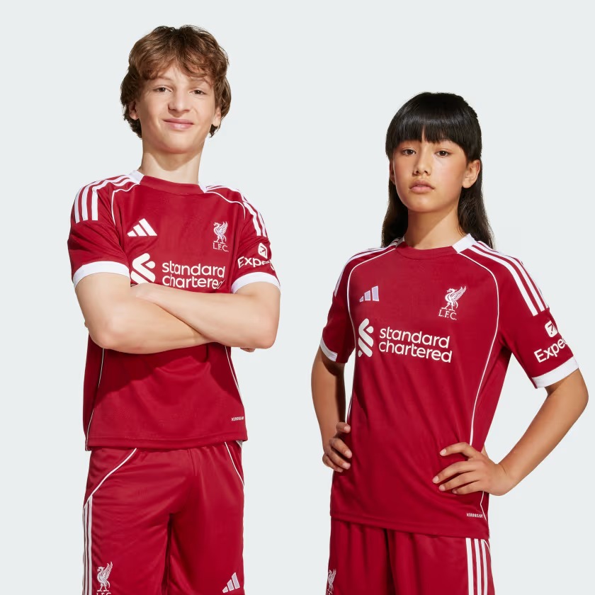 Áo jersey bóng đá trẻ em adidas Sân nhà Liverpool FC 25/26 Unisex - JV6436