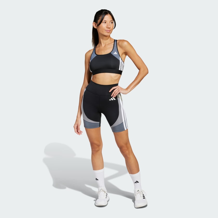 Quần short legging táºp luyện adidas Optime Essentials 7In Nữ JF1048